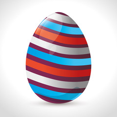 eggs painted easter celebration vector illustration design