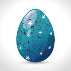 eggs painted easter celebration vector illustration design