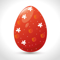 eggs painted easter celebration vector illustration design
