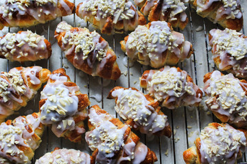 traditional polish croissants baked on st martin's day in poznan