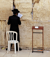 Jews praying at the Western Wall - Jerusalem. - 140702563