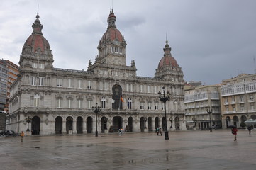 Fototapeta na wymiar yuntamiento de La Coruña