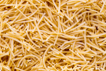 Italian pasta close up on background.