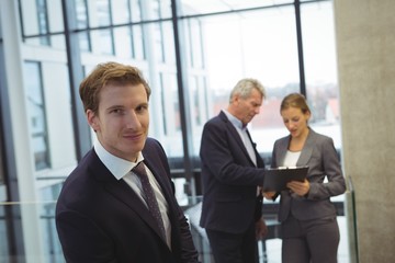 Businessman standing in the office