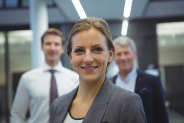 Businesswoman standing in the office