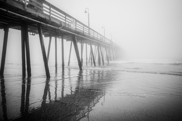 Pier Fog 1 (B&W)