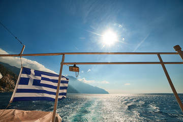 athos greece mounastery sea