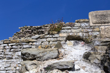 Medvedgrad (old town above Zagreb, Croatia) walls