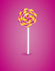 Vector illustration with candy.