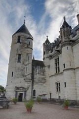 Fototapeta na wymiar cité royale de Loches, vallée de la Loire