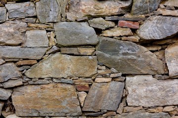 Stones wall for background.