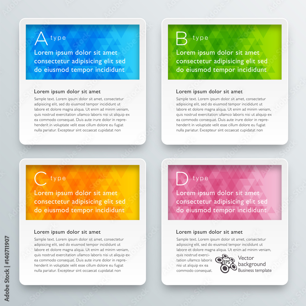 Canvas Prints Infographics Web Banner & Label Design