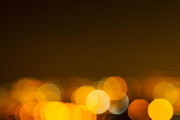 Yellow and orange lights,out of focus