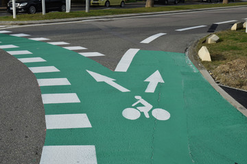 Port-Leucate, Aude, pistes cyclables.