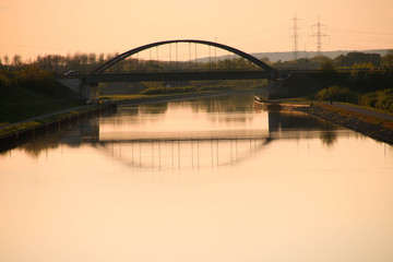 Sonnenuntergang Brücke
