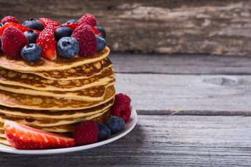 Pancakes with berries