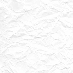 Texture of crumpled white paper