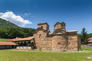 Fototapeta premium Amazing view of medieval Poganovo Monastery of St. John the Theologian, Serbia