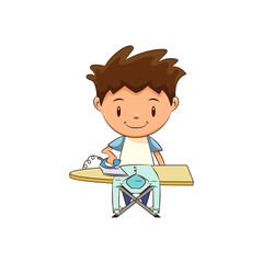 Child ironing