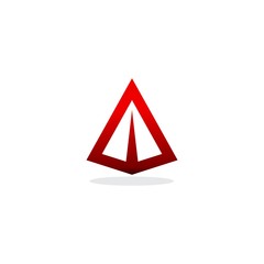 SImple Triangle logo, A initial logo vector illustration