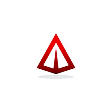 SImple Triangle logo, A initial logo vector illustration