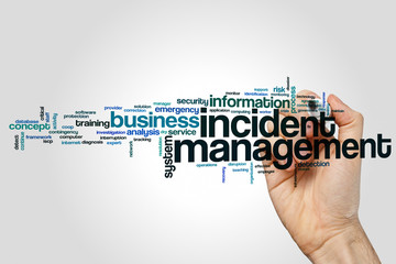 Incident management word cloud