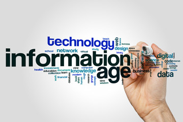 Information age word cloud