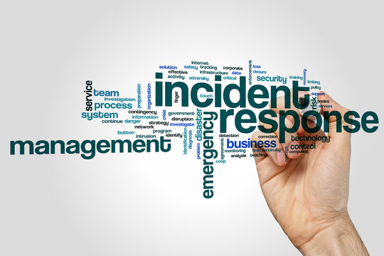 Incident response word cloud