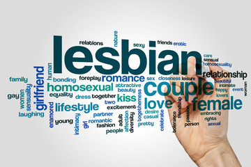 Lesbian word cloud