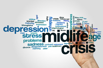 Midlife crisis word cloud