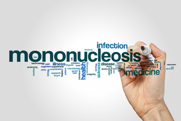 Mononucleosis word cloud concept
