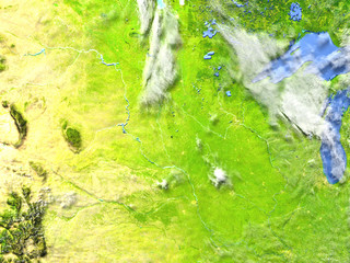 Big lakes on Earth - visible ocean floor