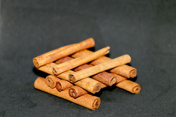 cinnamon exposed Chopsticks in a row, tree bark