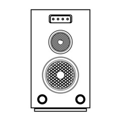 speaker sound device icon vector illustration design