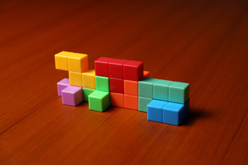 Obraz premium colorful block puzzle