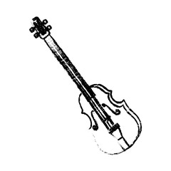 chello instrument isolated icon vector illustration design