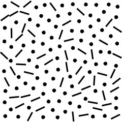 Abstract geometric pattern in retro memphis style.