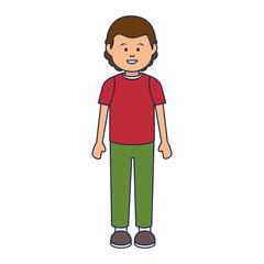 young man ethnicity avatar character vector illustration design