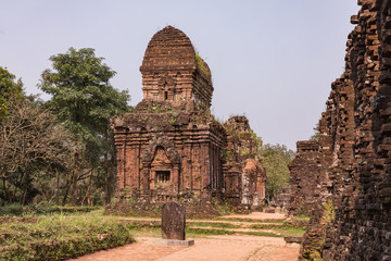 My Son Sanctuary in Central Vietnam, ruin of the temple in the My Son complex.