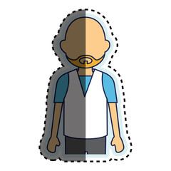 young man ethnicity avatar character vector illustration design