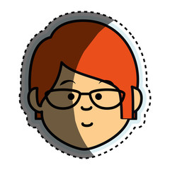 cute woman ethnicity character vector illustration design