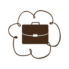 cloud network service icon, vector illustration design