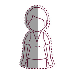 cute woman ethnicity character vector illustration design