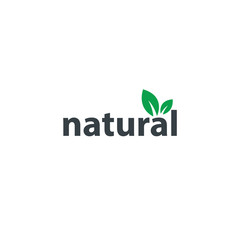 Initial Letter Natural Design Logo Concept