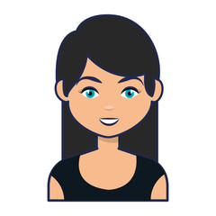 cute businesswoman avatar character vector illustration design