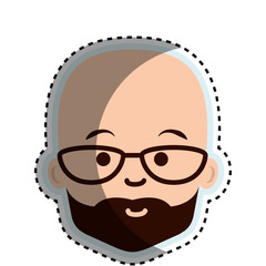 young man avatar character vector illustration design