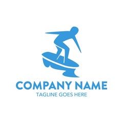Surfing Logo Template