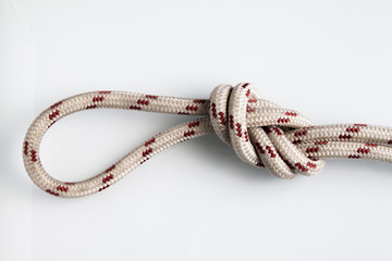 Node Explorer on a rope isolated in white background - 140731716