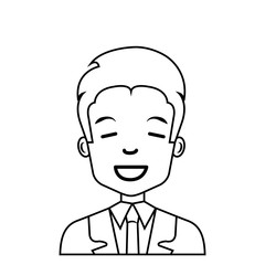 young businessman avatar character vector illustration design