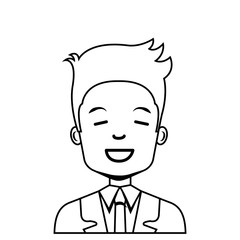 young businessman avatar character vector illustration design